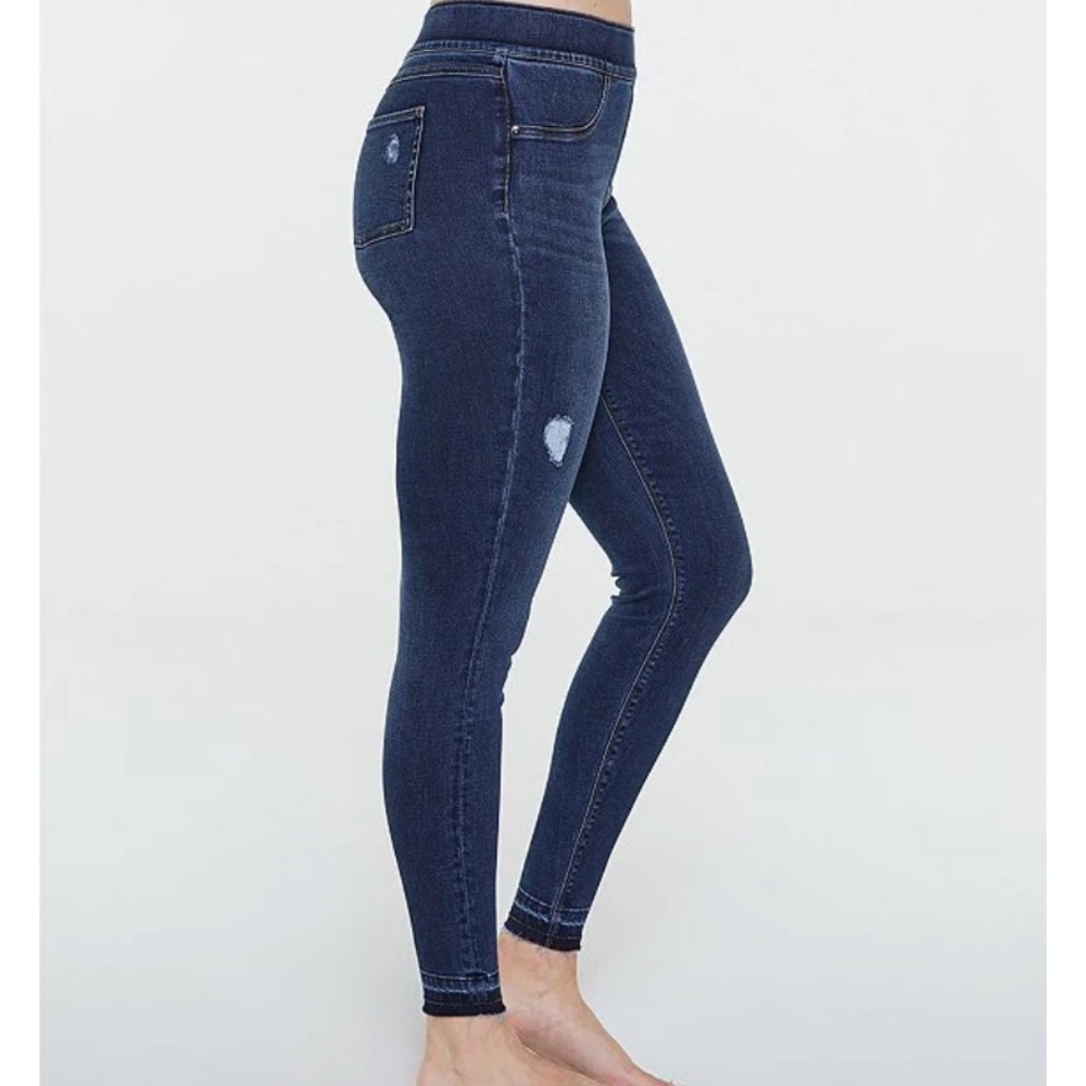 New SPANX raw edge hem Skinny jeans M Millennial contour smooth fit